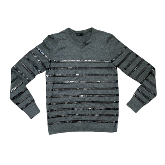 Ann Taylor Gray Striped Sweater Size Medium - Picture 8 of 8